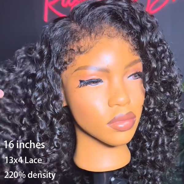 Glueless 4C Edge Hairline Kinky Curly Pre Cut Lace Wig 8x5/13x4 Curly Hair HD Lace Curly Edges Wig