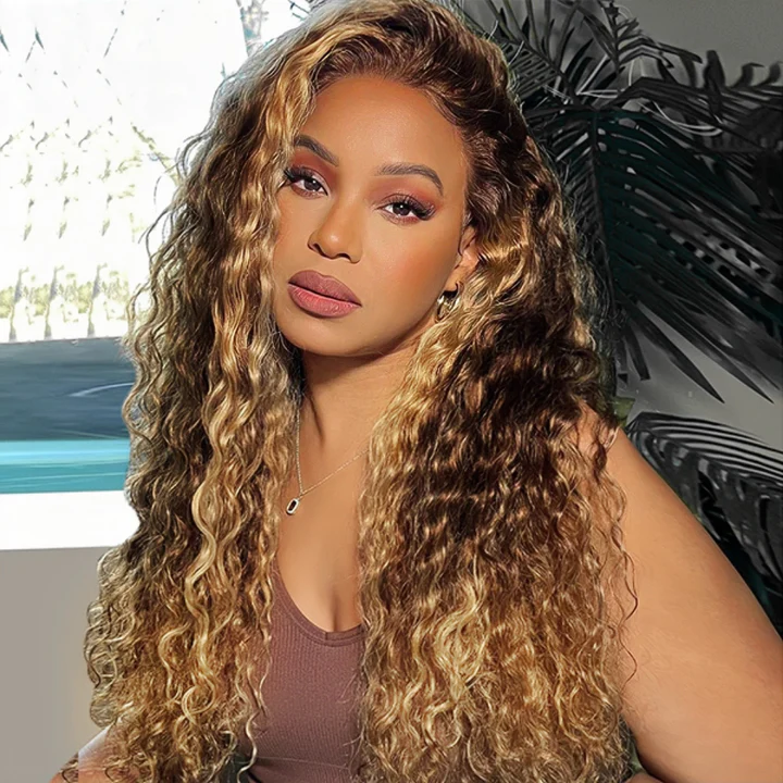 Beyoncé Inspired Color T1B4/27 HD Lace Ombre Wig Deep Wave Body Wave Straight Available