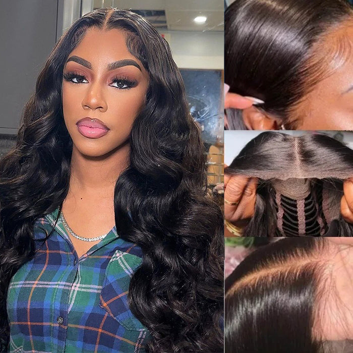 Upgrade 7X5 HD Lace Wig 13X4 Pre Cut Lace Body Wave Quick & Easy Glueless Wig Beginner Friendly