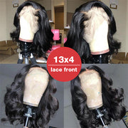 Flash Sale-14 Inch Short Body Wave Bob 13x4 HD Lace Front Wigs 220% Density Human Hair Bob Wigs For Women