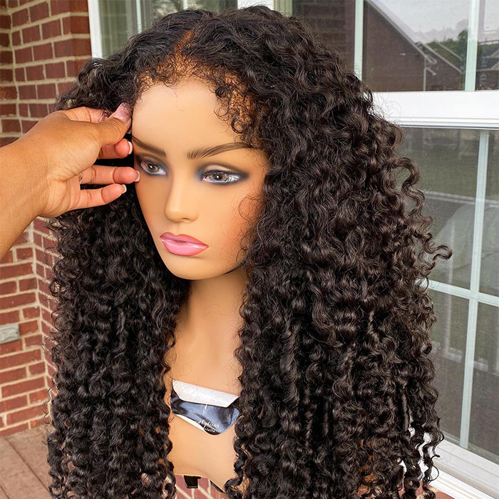 cynosure hair 4c edges curly human hair wigs