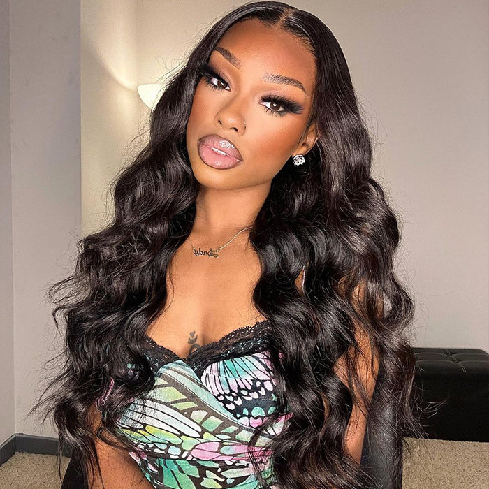 Pre All Everything Bye-Bye Knots Glueless Wig 8x5 Pre Cut HD Lace Body Wave Human Hair Wigs With Pre Plucked Hairline