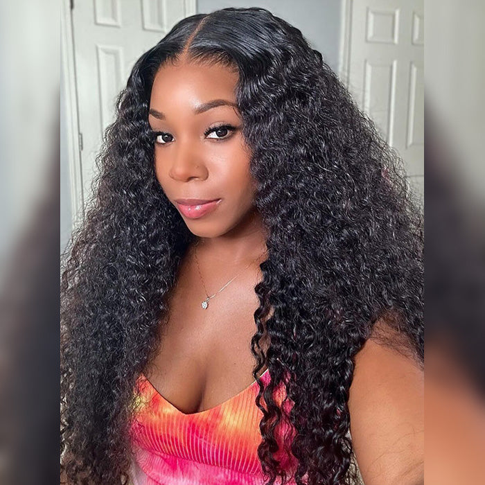 Wear & Go Pre-Cut 6x4 HD Lace Wig Water Wave Human Hair Wig with Breathable Cap  Easy to Install