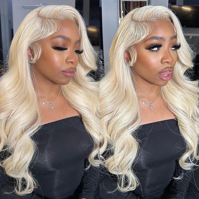 613 Honey Blonde Lace Frontal Wig Body Wave Human Hair Flash Sale