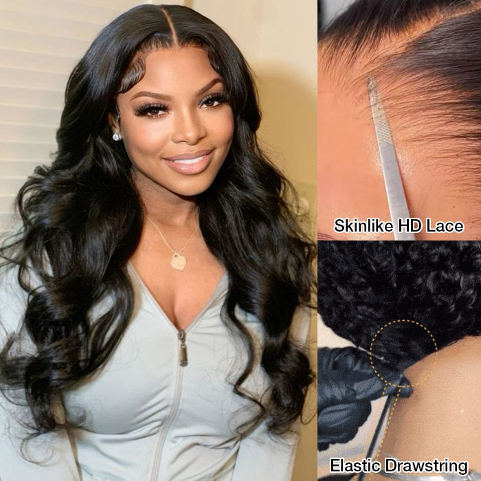 2 Wigs=$169|18'' Pull Go Body Wave 13X4 HD Lace Wig+16 Inch 8X5 Pre Cut Lace Pull Go Body Wave Wig