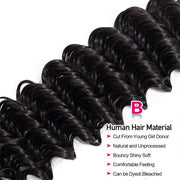 Deep Wave Hair 1 Bundle Deal Brazilian Virgin Human Hair Extension Natural Color