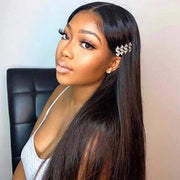 Bleached knots 13x6 Full Lace Frontal Wigs Straight Human Hair HD Lace Pre Plucked With Baby Hair