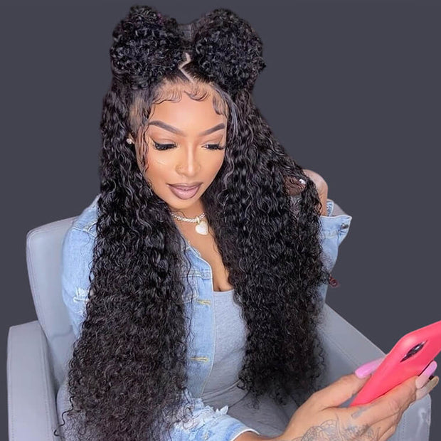 Cheap 5x5 Curly Closure Lace Wigs Human Hair Lace Wig with Baby Hair Pre Plucked