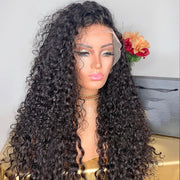 Kinky Curly 13x4 HD Lace Front Wigs With Baby Hair 220% Density Transparent Human Hair Wigs For Women