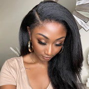 Undetectable Transparent 13x6 13x4 Lace Frontal Wig kinky Straight Human Hair HD Lace Wig For Black Women