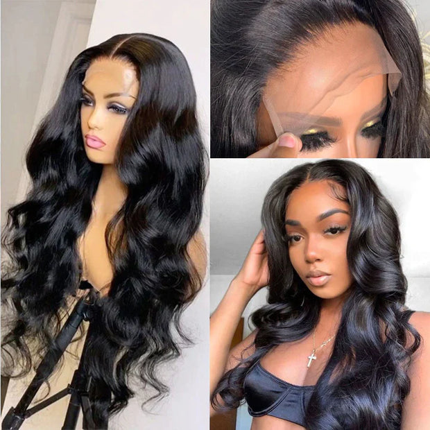 5X5 Crystal Lace Closure Wig  Body Wave Human Hair Wigs Undetectable Invisible HD Lace Body Wave