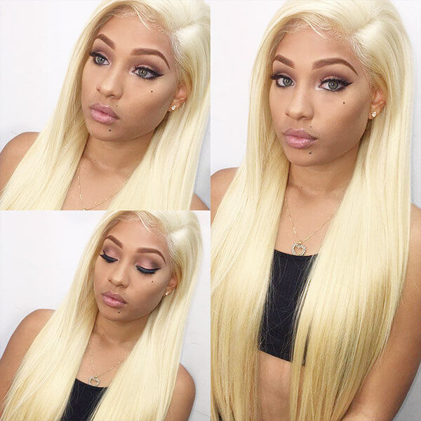 Blonde Human Hair Wig 13x4 Lace Front Wig 613 Straight Hair Wig HD Lace Frontal Wigs