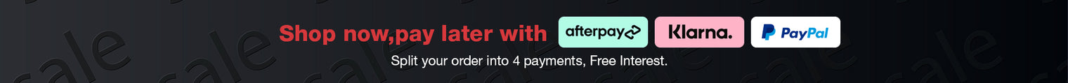 shop now, pay later with afterpay,klarna,paypal