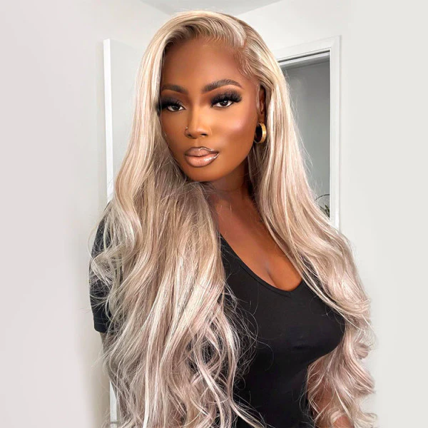 Flash Sale Customized Blonde Balayage Hair #P18/613 Ash Blonde Hair Real HD Lace Frontal Wig Cynosure Hair