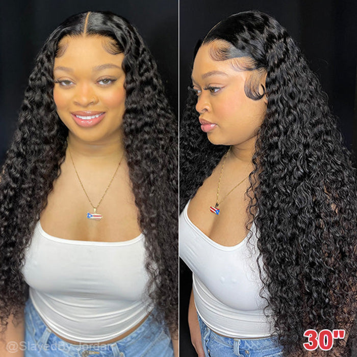 Skin Melt HD Lace Front Wigs Pre Plucked Brazilian Curly Human Hair Wigs With Baby Hair