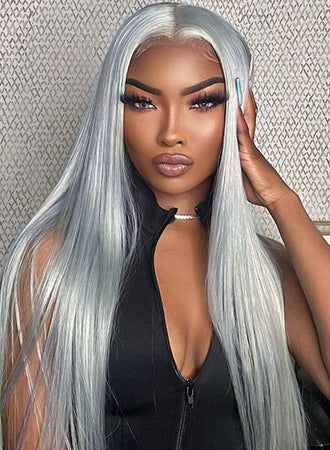 Barbie Grey Color Body Wave13x4 HD Lace Front Wigs Colored Human Hair Wigs