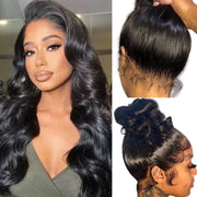 New Hidden Strap Glueless 360 Lace Wig Straight or Body Wave Human Hair Wig Snug Fit All Sizes Flash Sale