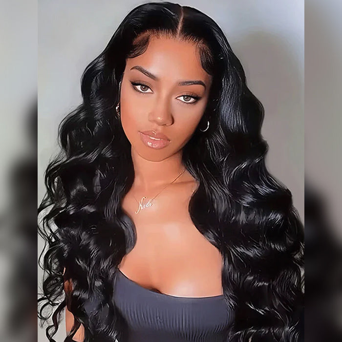 Pre All | Glueless Pre Bleached Pre Cut HD Lace Wig Put On & Go Body Wave Human Hair Wig