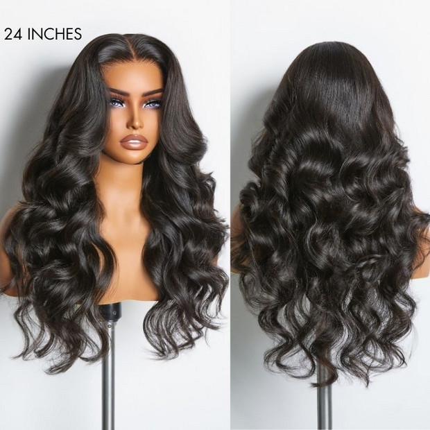 Pre All | Glueless Pre Bleached Pre Cut HD Lace Wig Put On & Go Body Wave Human Hair Wig