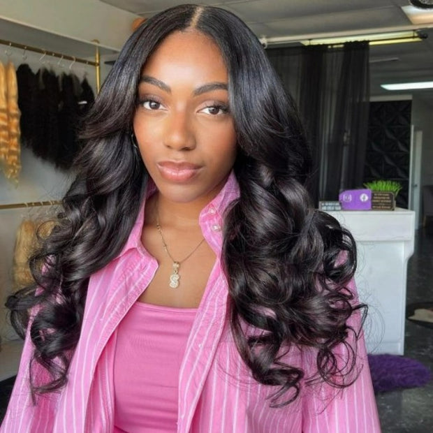 Pre All | Glueless Pre Bleached Pre Cut HD Lace Wig Put On & Go Body Wave Human Hair Wig