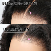 8x5 Pre-Cut HD Lace Wig Wear & Go Kinky Straight Human Hair Wig with Pre Plucked Beginner Wig