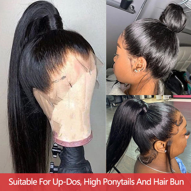 360 Lace Frontal Wigs Pre Plucked Brazilian straight Remy Human Hair Wigs For Women