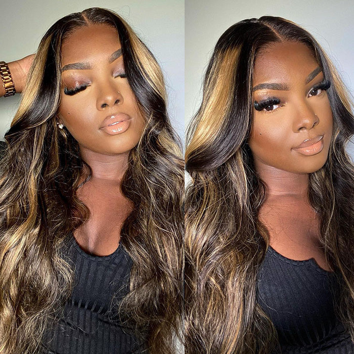 2 Wigs=$189|20‘’ 5X5 Pre All Highlight Body Wave+22‘’ V Part Curly Wig