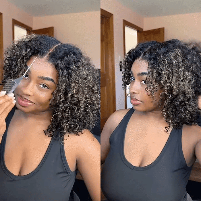 realistic curly wig 20inch
