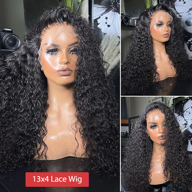 Skin Melt HD Lace Front Wigs Pre Plucked Brazilian Curly Human Hair Wigs With Baby Hair