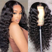 Bleached Knots 13x6 Full Lace Frontal Wigs Loose Deep Wave HD Lace Human Hair Wig