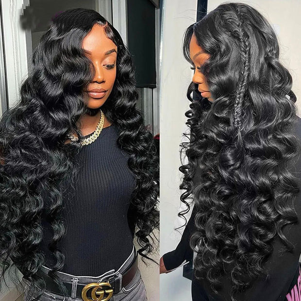 Pre Plucked HD Lace Wig Loose Deep Wave Lace Front Wig Human Hair Natural and Realistic Invisible Lace Wig