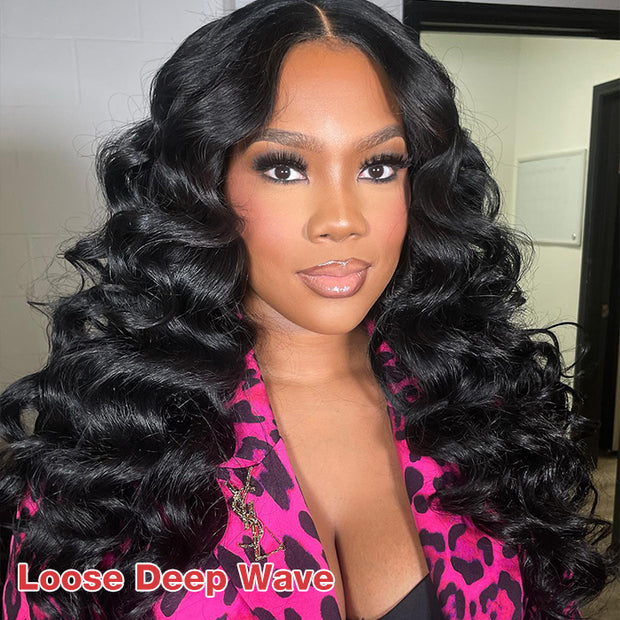 Upgraded 8X5 Pre-Cut HD Lace Body Wave Wig Wear & Go Straight Human Hair Glueless Wig with Breathable Cap Beginner Friendly