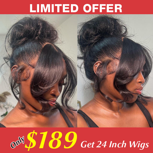 $189=24 Inches 360 Full Lace Body Wave Glueless Human Hair Wig