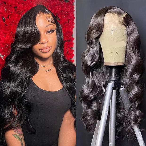 Upgrade 7X5 HD Lace Wig 13X4 Pre Cut Lace Body Wave Quick & Easy Glueless Wig Beginner Friendly
