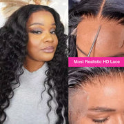 Pre Plucked HD Lace Wig Loose Deep Wave Lace Front Wig Human Hair Natural and Realistic Invisible Lace Wig