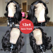 Flash Sale-14 Inch Short Body Wave Bob 13x4 HD Lace Front Wigs 180% Density Human Hair Bob Wigs For Women