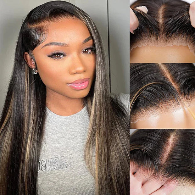 Pre All Everything | Highlights 3D Body Wave Tiny Knots Pre Bleached Wear Go Upgraded 13X6 HD Lace Glueless Wig Special Sale