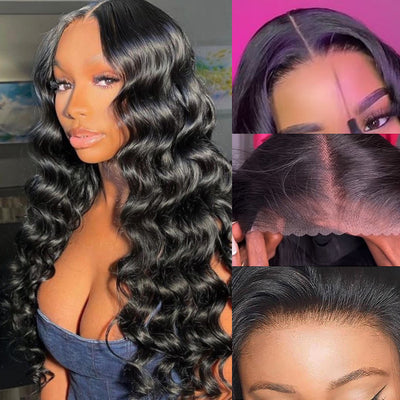 7X5 HD Lace Wig Pre Cut Lace Loose Deep Wave Wear & Go Glueless Wig With Breathable Cap Beginner Friendly