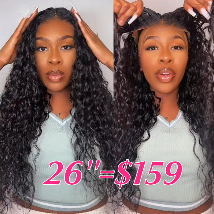 Pre All Everything Glueless Wig 8x5 Pre Cut HD Lace Deep Wave Human Hair Wigs With Pre Bleached Knots