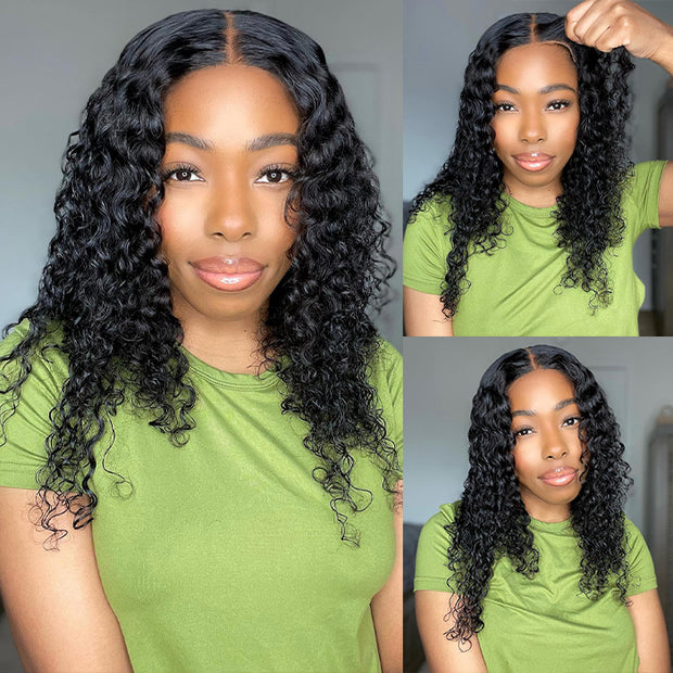 BOGO SALE|Wear & Go Bob Wig Curly 4x4 Pre Cut HD Lace Closure Glueless Human Hair Wigs Beginner Friendly