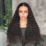 Wear & Go Upgrade 7X5 HD Lace Wig 13X4 Pre Cut Lace Deep Wave Human Hair Wig with Breathable Cap Beginner Glueless Wig