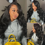 Pre All Everything Bye-Bye Knots Glueless Wig 8x5 Pre Cut HD Lace Body Wave Human Hair Wigs With Pre Plucked Hairline