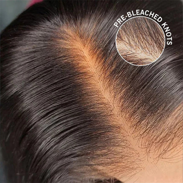 Ombre Blonde Balayage Mixed Color Glueless Body Wave Human Hair Skin Melt HD Lace Front Human Hair Wigs For Women