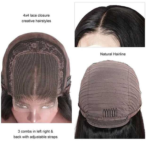 Highlights Body Wave Wig with Bangs Glueless Throw on & Go Cost-effective Wig|Black Friday Sale