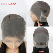 Full Lace Frontal Wig Human Hair Body Wave/Straight Hair Pre Plucked HD Lace Wig For Women