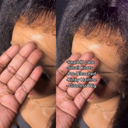 Kinky Edge Hairline丨Kinky Straight Hair 13x4 HD Lace Front Wig with Curly Edges Baby Hair Wigs