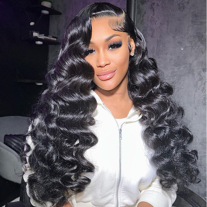 Clearance Sale|Loose Wave 13x4 HD Transparent Lace Front Wig 180% Density 16 To 26 Inches