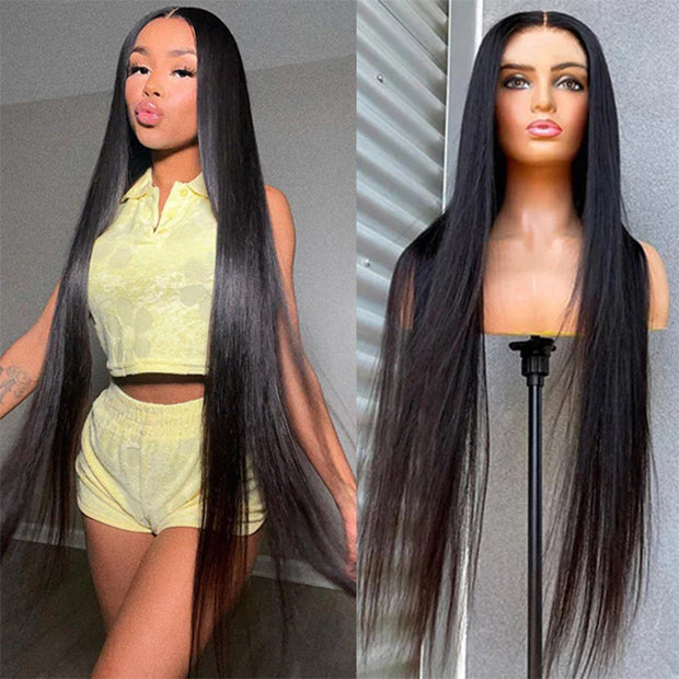 Long Wig 20-34 inch Straight Human Hair Wig 13*4 /13*6 Skin Melt Invisible HD Lace Frontal Wig