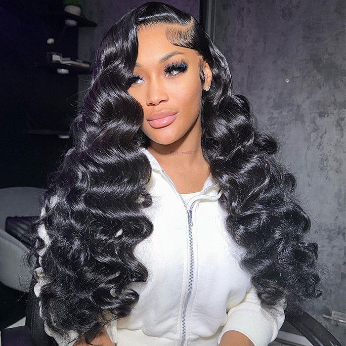 Clearance Sale|Loose Wave 13x4 HD Transparent Lace Front Wig 180% Density 16 To 26 Inches