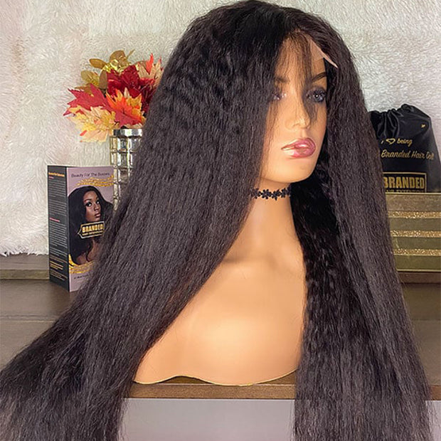 (Super Deal) Long 30inch 34inch Pre Bleached 13x4 HD Lace Frontal Wigs Pre-plucked Human Hair Wig